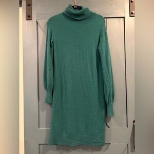 J Crew Green Sweater Dress Size S